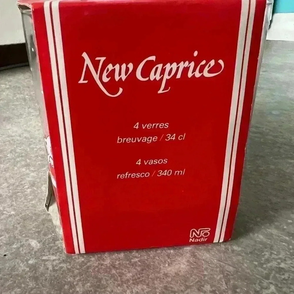 VINTAGE Teddy  Bear Christmas Holiday Drinking Glasses New Caprice - Picture 2 of 4